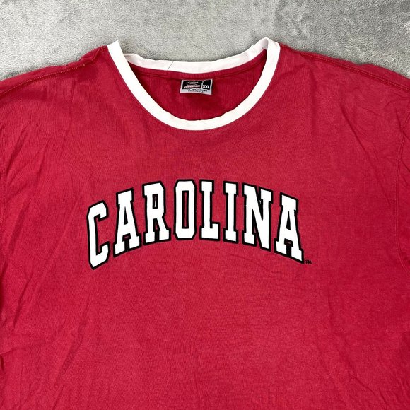 Colosseum Athletics CAROLINA Stitched Men's Casual Red Short Sleeve T-Shirt XXL - Picture 2 of 8